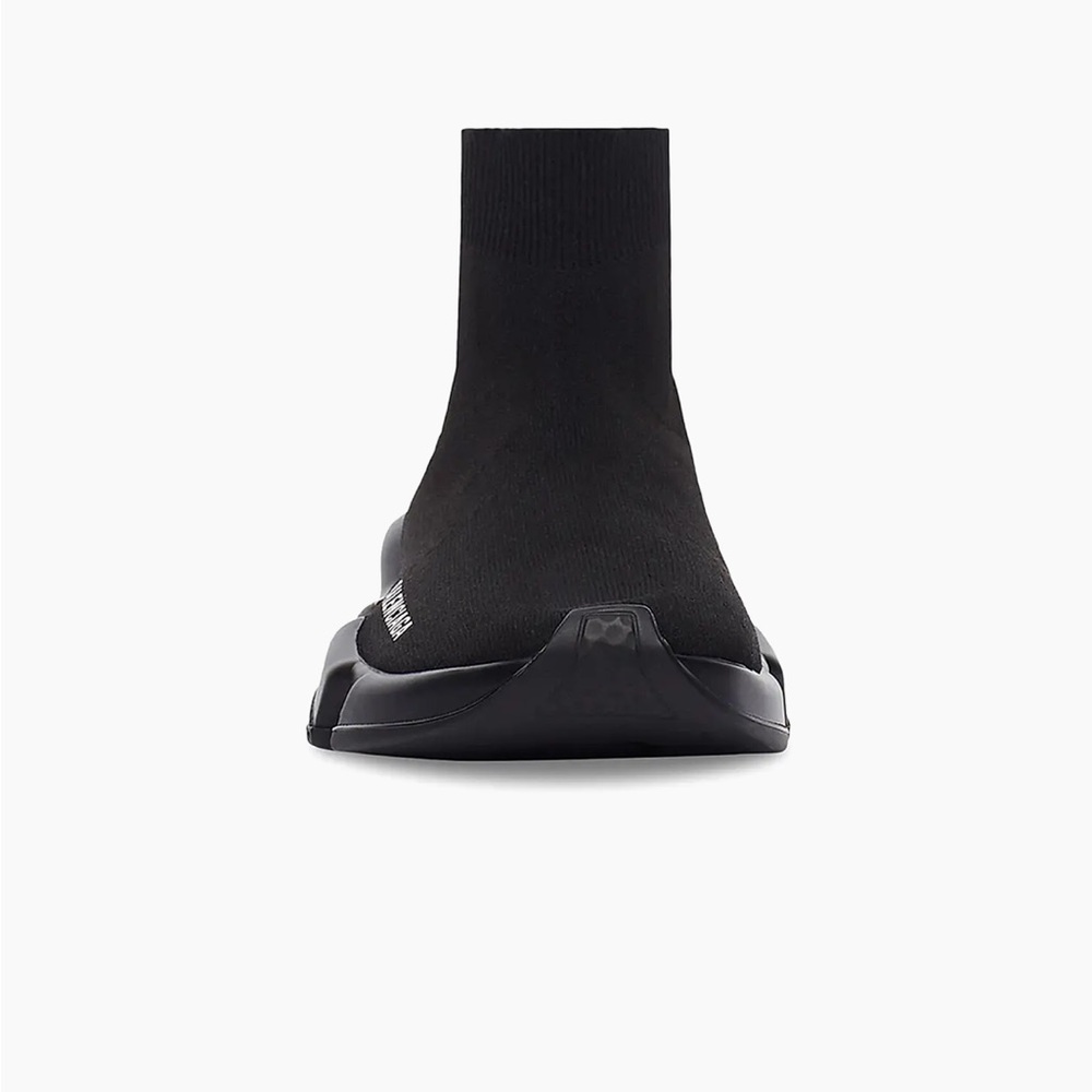 Balenciaga Women's Black Knit Sneakers